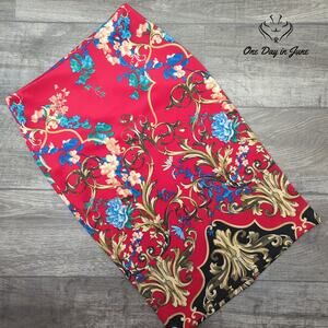 New York & Company Floral Pencil Skirt Size 4